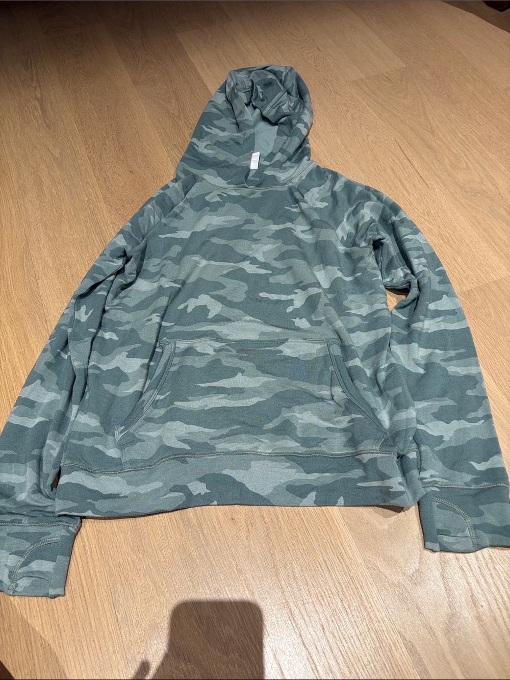 Athleta Girls' Green Camo Hoodie